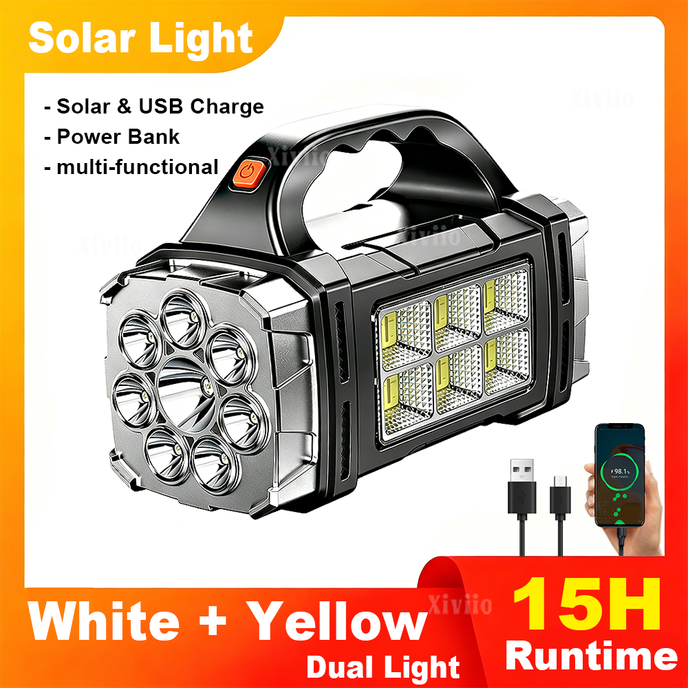 Hunting Fishing Outdoor - New Upgrade High Power LED Solar
