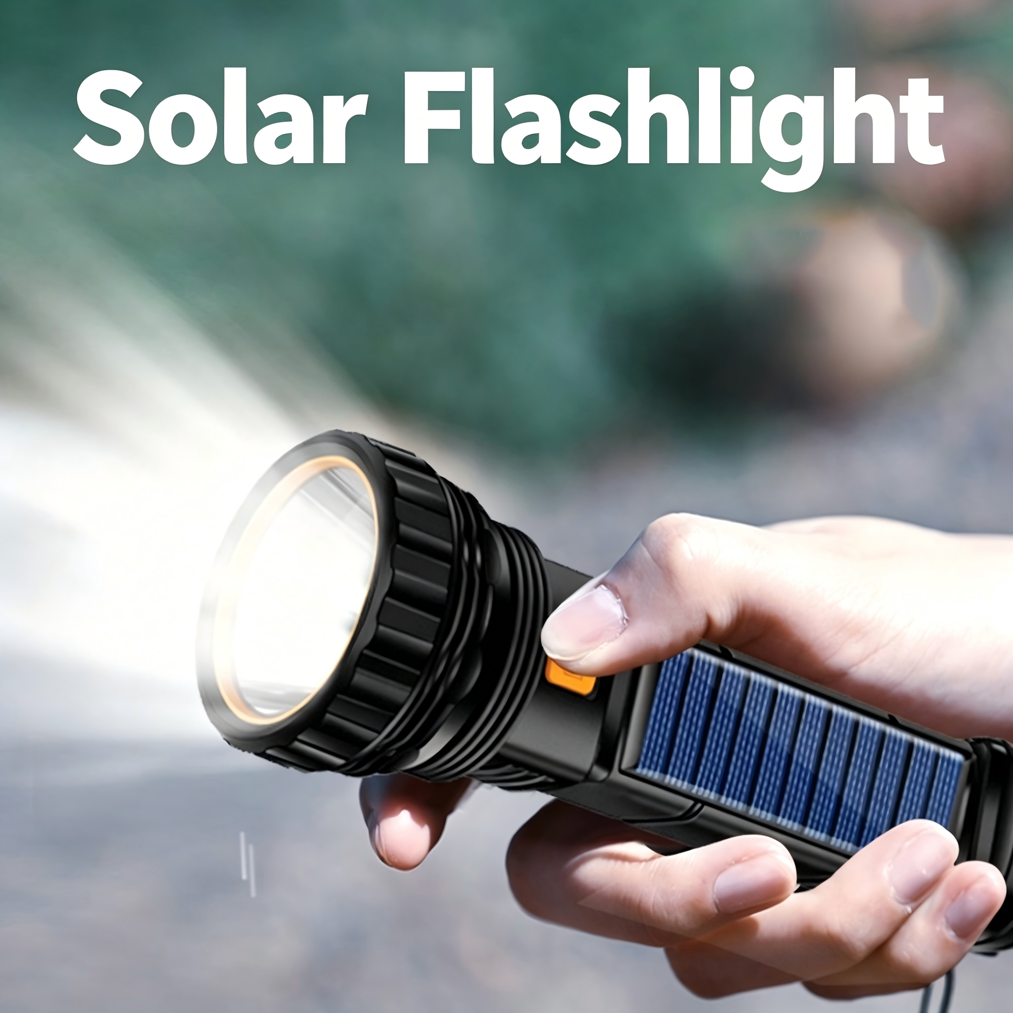 Hunting Fishing Outdoor - 1PC Multi-function Solar LED Flashlight Outdoor
