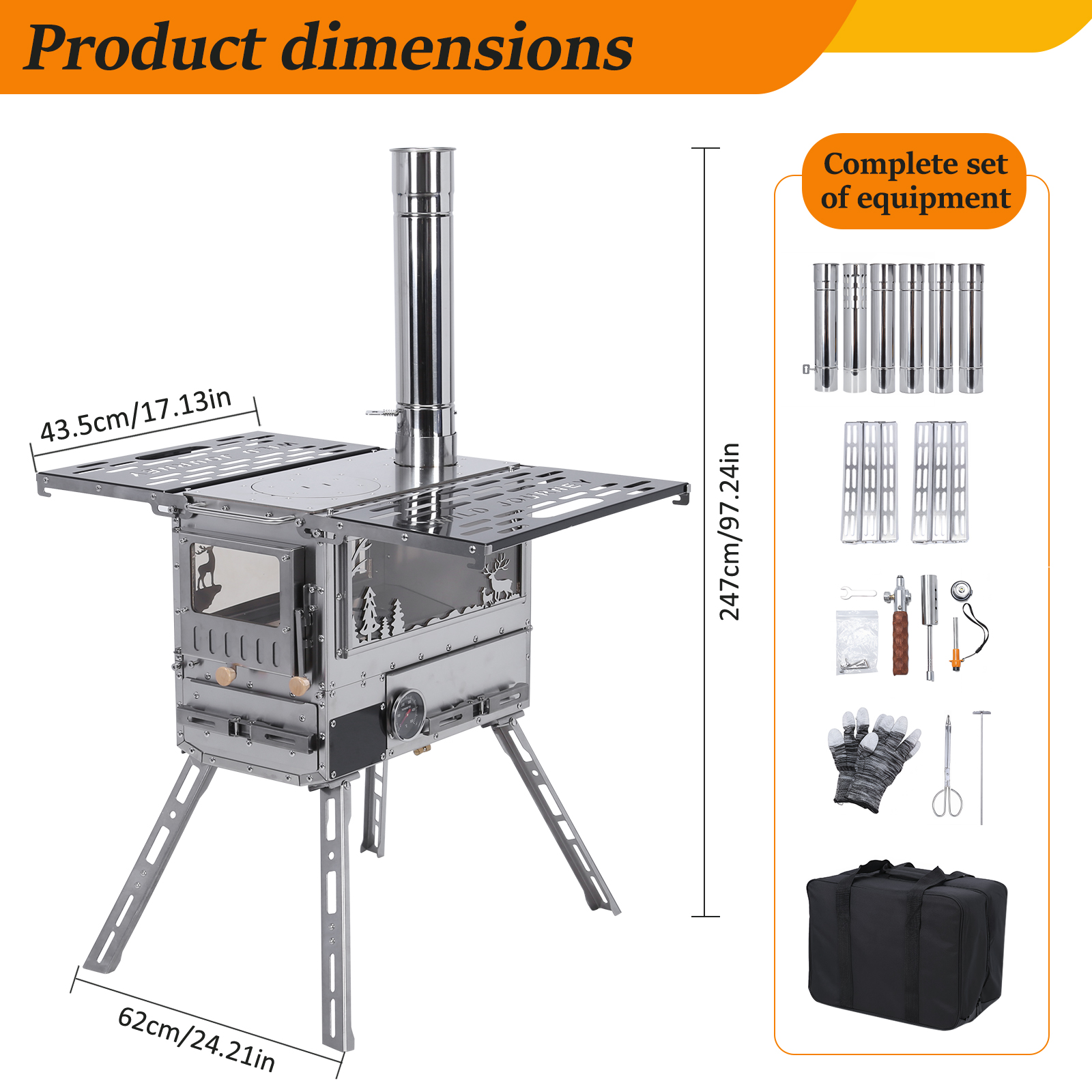 Camping Stove with Oven & Camp - Outdoor Hunting Table review and price
