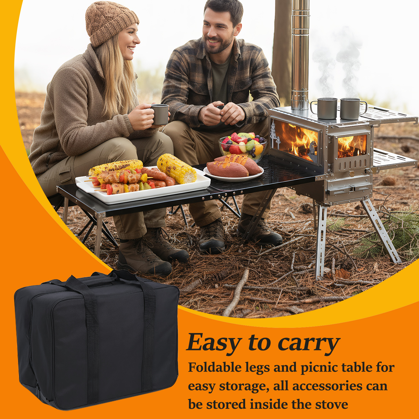 Camping Stove with Oven & Camp - Outdoor Hunting Table review and price