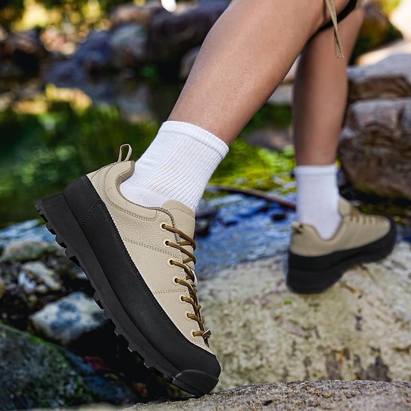 Trendy Leather Shoes Hiking Me - Hunting Outdoor Brand review and price