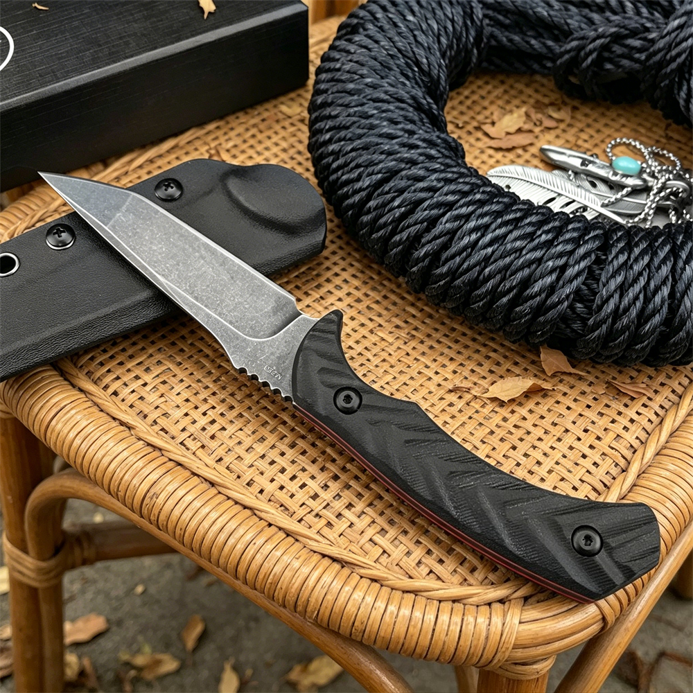 Premium D2 Steel Fixed Blade S - Hunting Outdoor Rug review and price