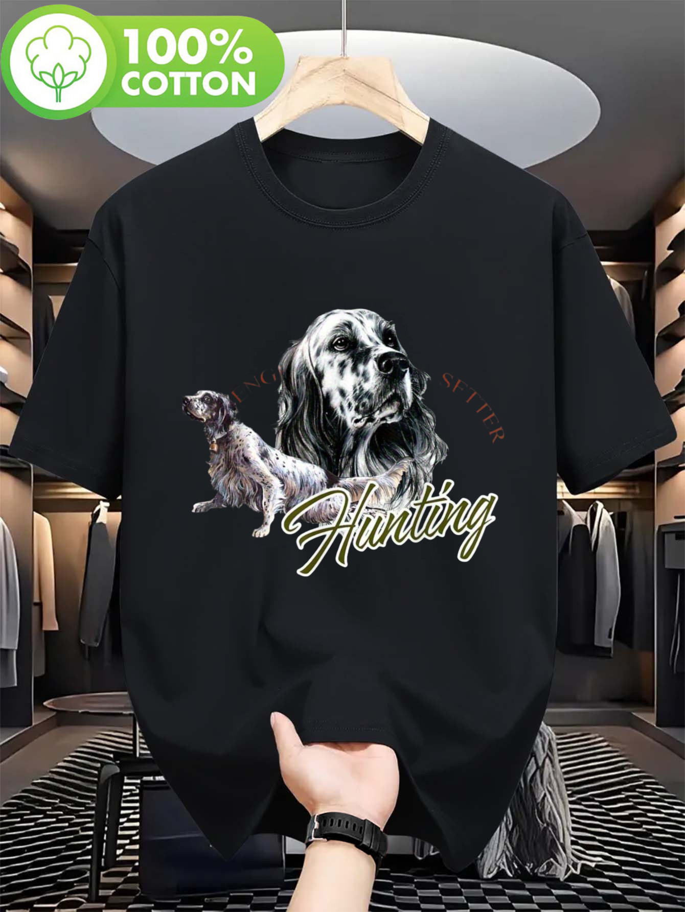 Men's 100% Hunting T-Shirt wit - Outdoor Hunting Quotes review and price