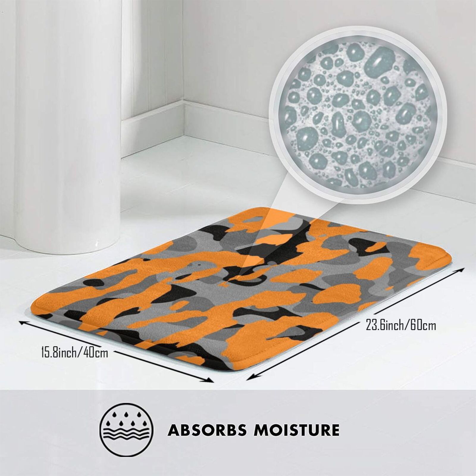 Orange Camo Mat Rug Carpet Ant - Hunting Outdoor Rug review and price