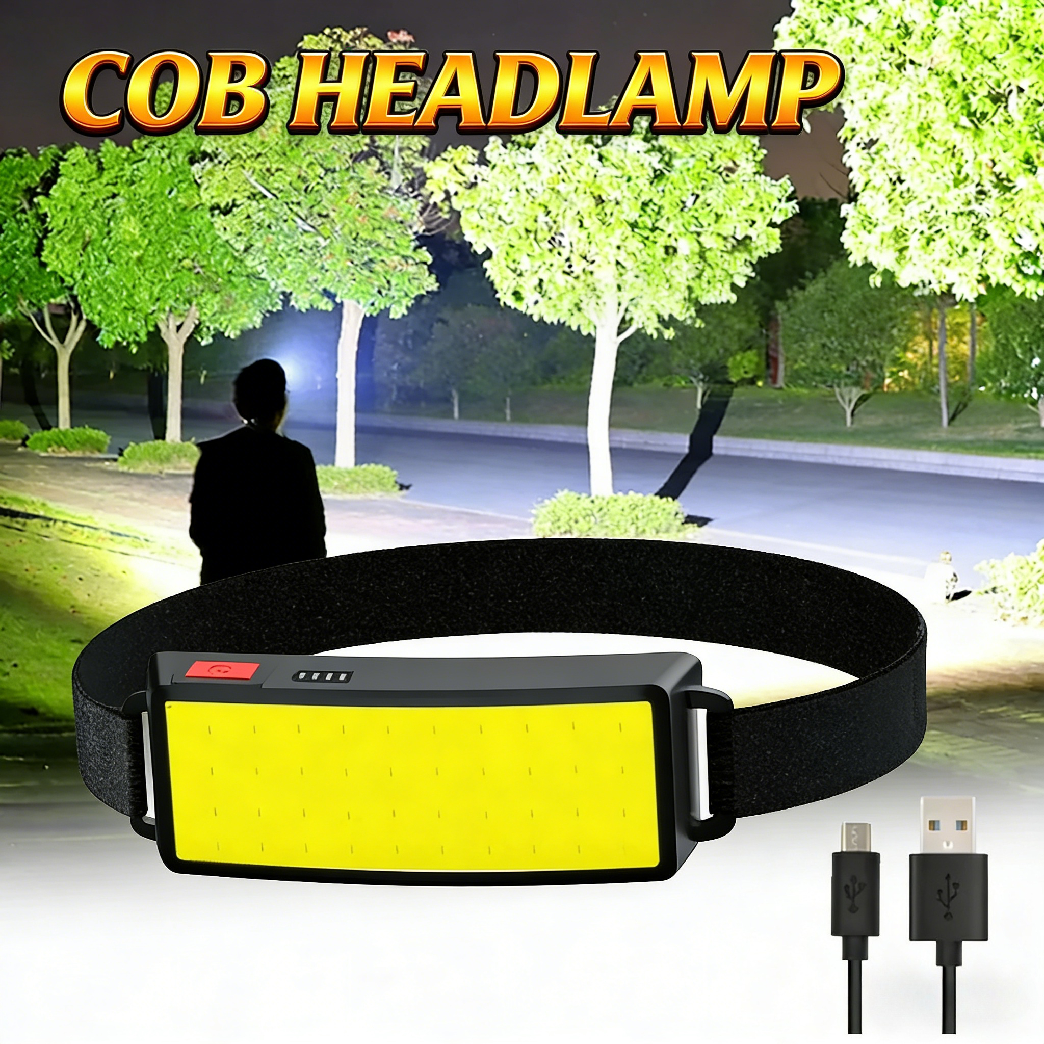COB Portable LED Headlights Ou - Hunting Fishing Outdoor review and price