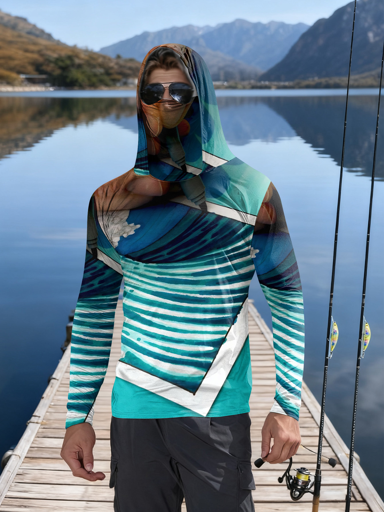 Fishing hooded sweatshirt men' - Hunting Fishing Outdoor review and price