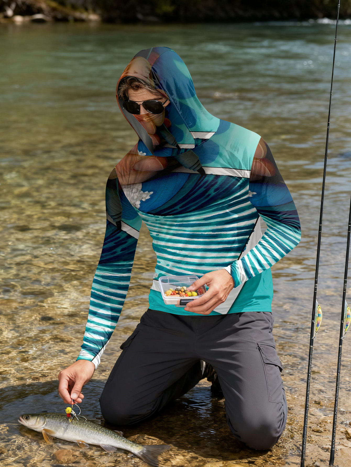 Fishing hooded sweatshirt men' - Hunting Fishing Outdoor review and price