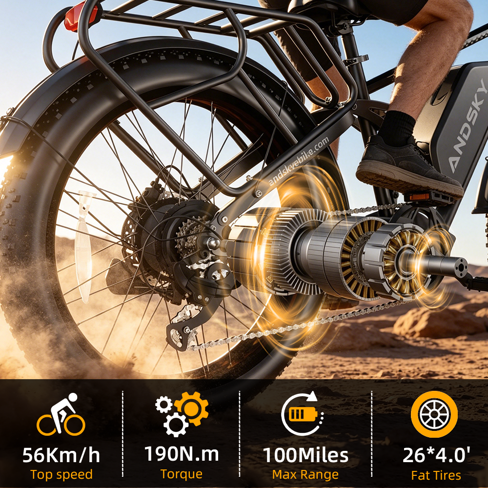 ANDSKY Apex50 AWD Dual Motor E - Outdoor Hunting Electric Bike review and price
