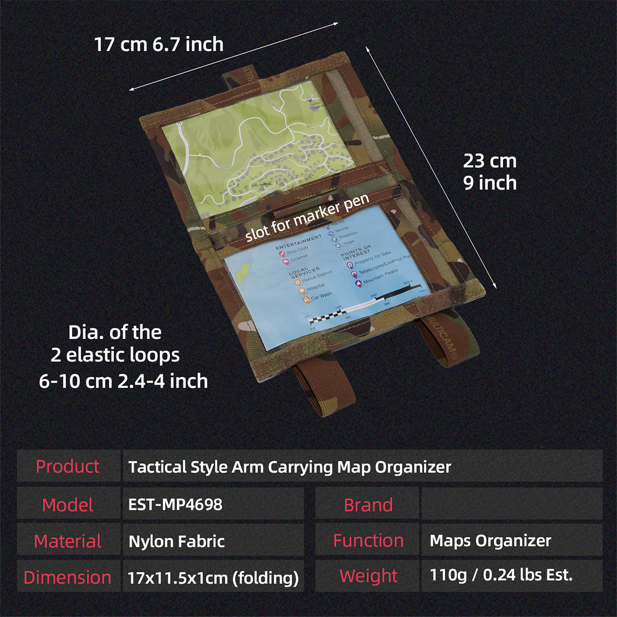 Tactical Military Arm Pouch Sh - Outdoor Hunting Maps review and price