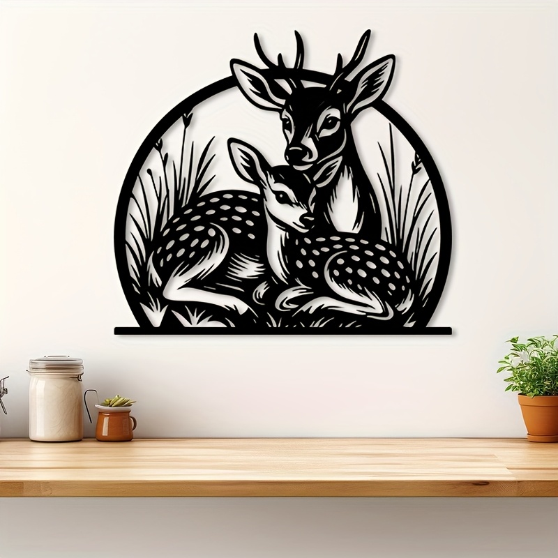 Brand Rustic Iron Deer Wall Ar - Hunting Outdoor Brand review and price