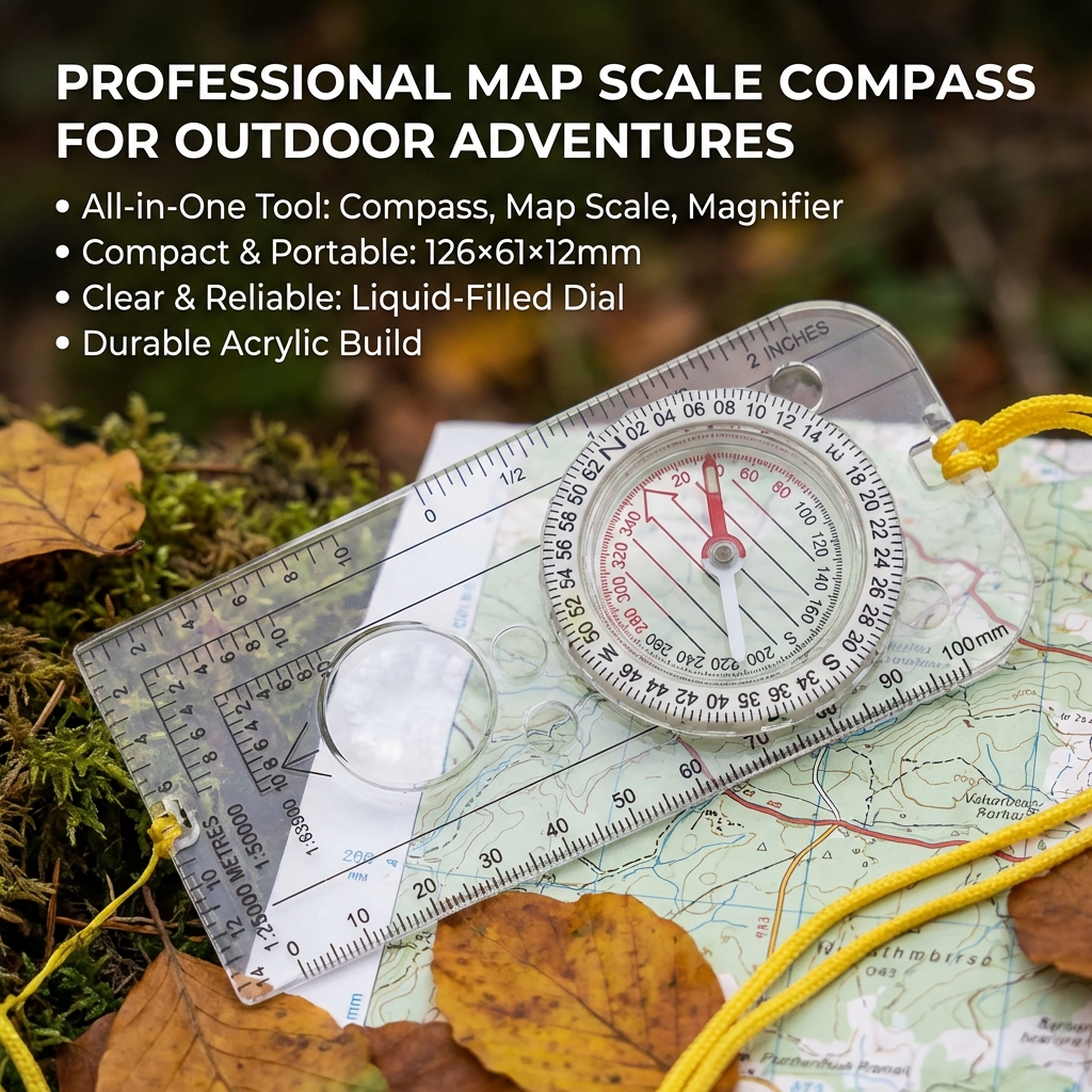 Navigation Map Ruler Compass - - Outdoor Hunting Maps review and price